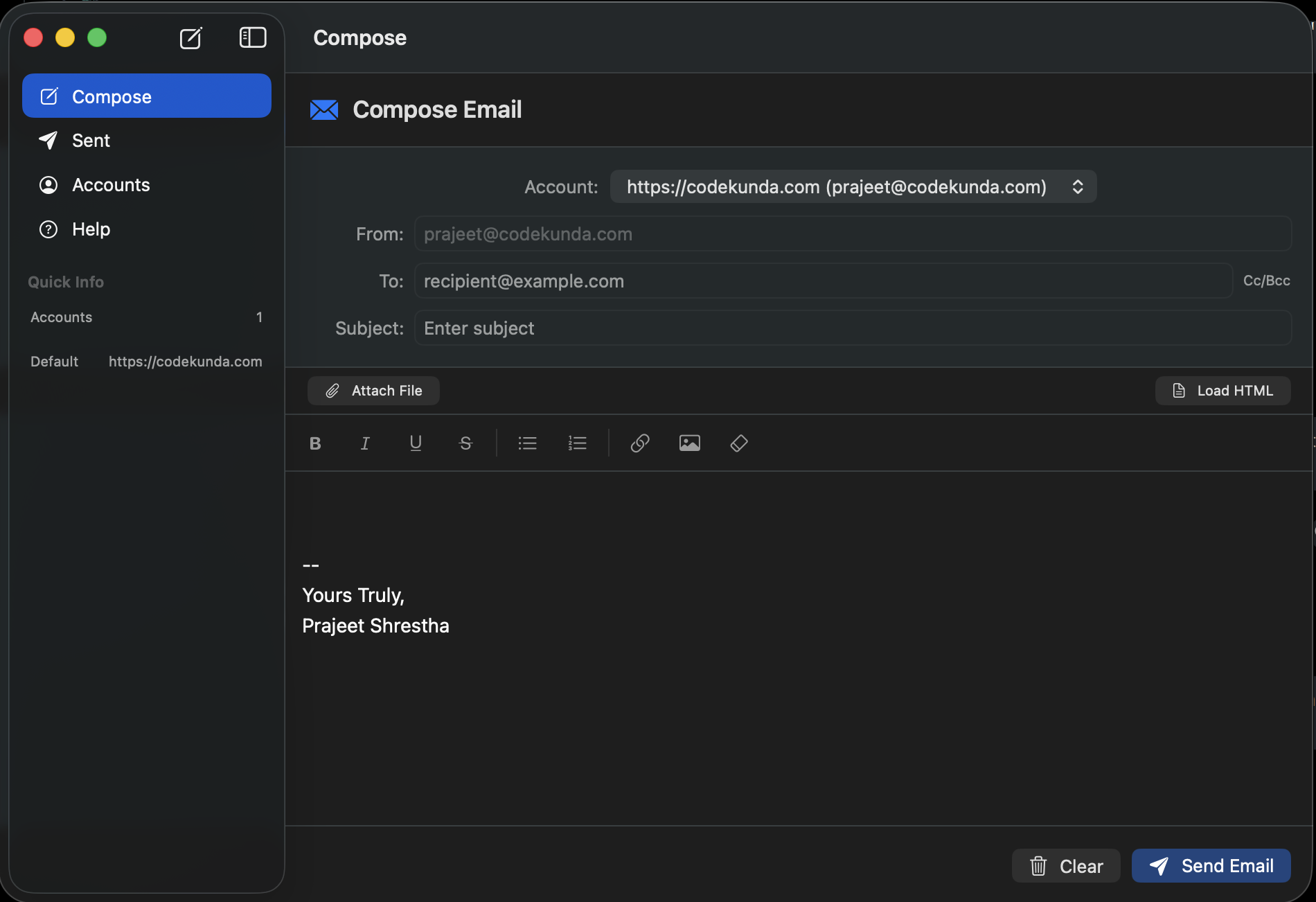 Compose Email